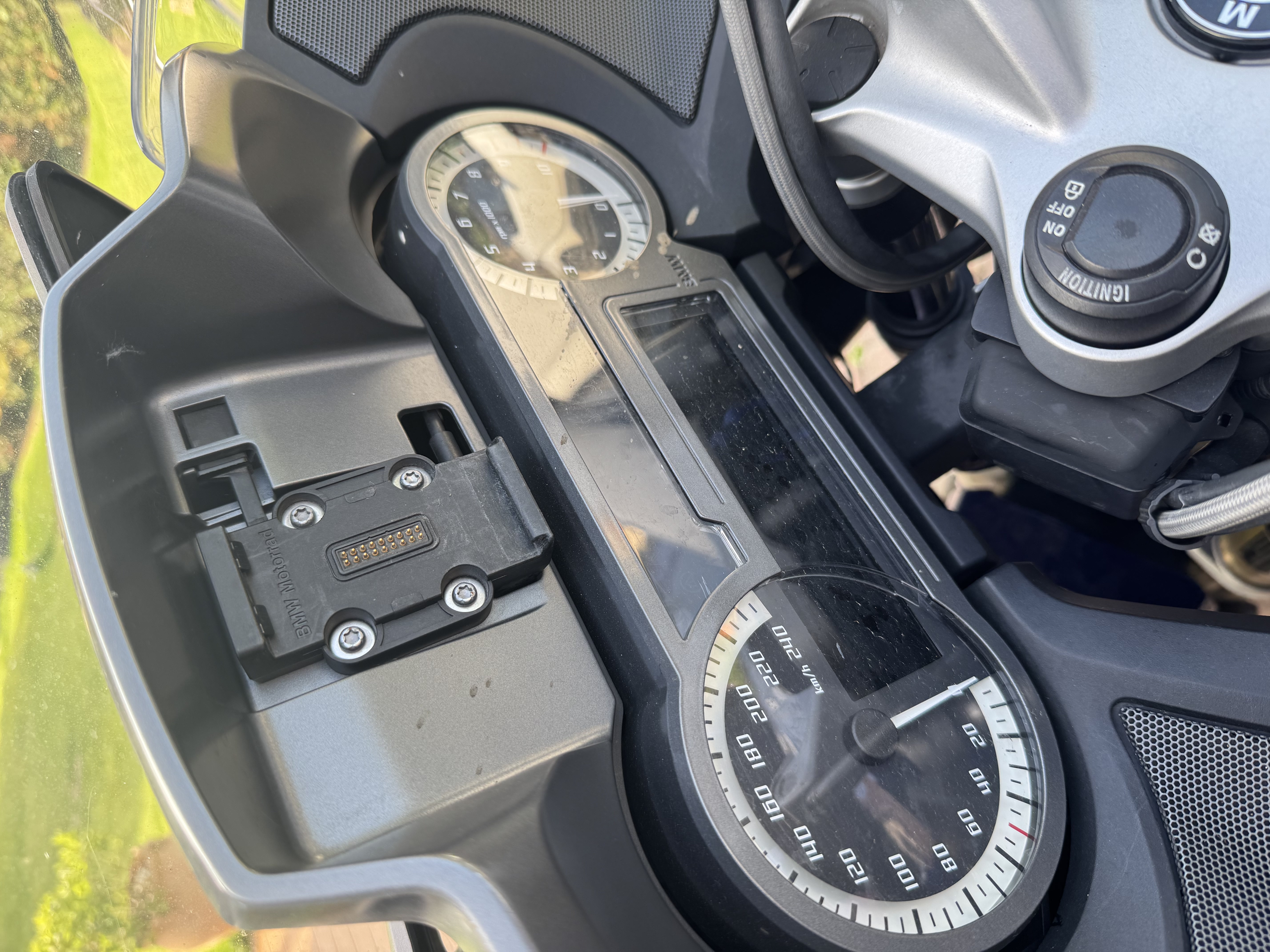 Tableau de bord de la moto